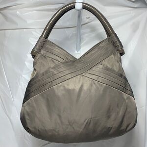 SIMPLY Vera by Vera Wang Gray Fabric Tote with Magnetic Closure